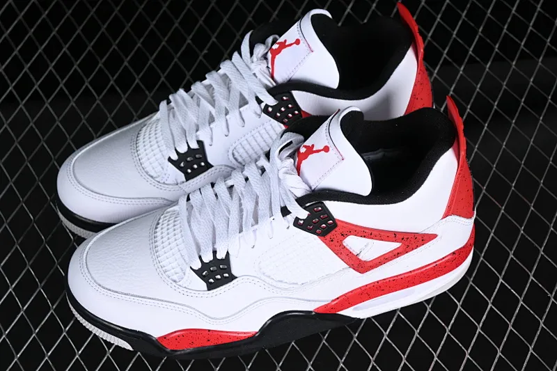 All categories Air Jordan Jordan series basketball shoes Air Jordan 4 LJR version Air Jordan 4 Red "Cement" AJ4 Joe 4 red cement reverse flame red DH6927-161